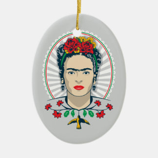 Frida Kahlo | Vintage Floral Ceramic Tree Decoration