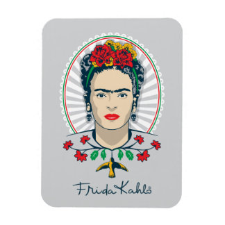 Frida Kahlo | Vintage Floral Magnet