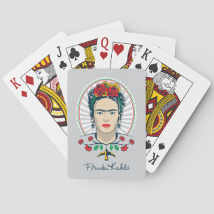 Frida Kahlo   Vintage Floral Playing Cards