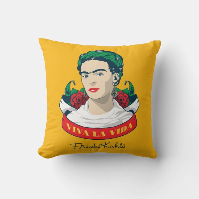 Frida Kahlo | Viva la Vida Cushion (Front)