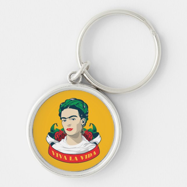 Frida Kahlo | Viva la Vida Key Ring (Front)