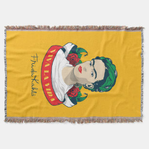 Frida Kahlo   Viva la Vida Throw Blanket