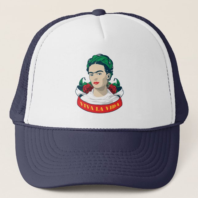 Frida Kahlo | Viva la Vida Trucker Hat (Front)