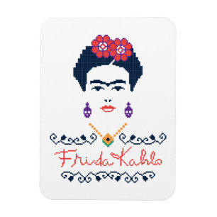 Frida Kahlo   Viva Mexico Magnet