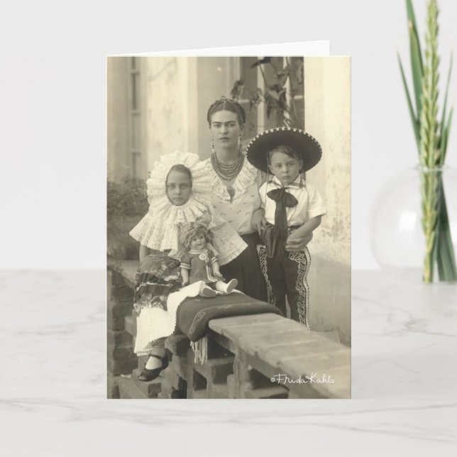Frida Kahlo w/ Children Card (Front)