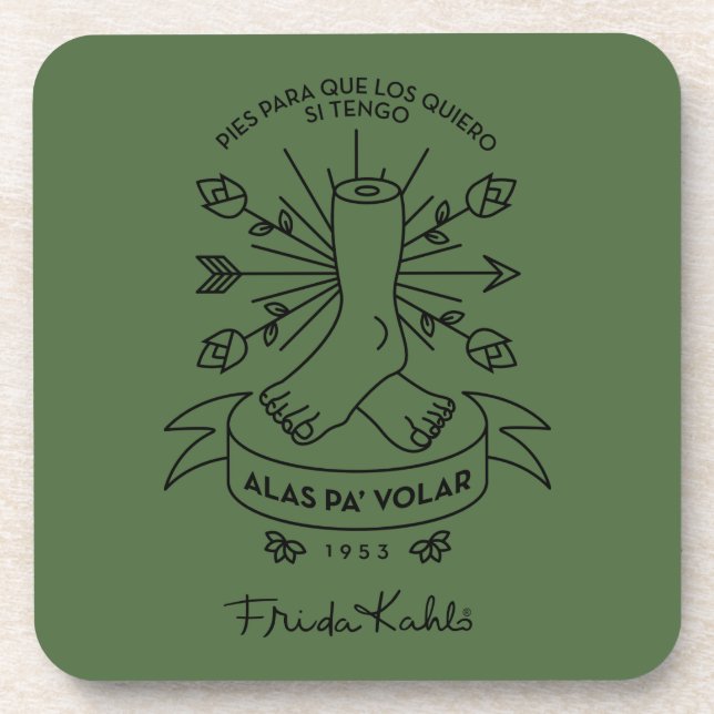 Frida Kahlo | Wings to Fly Coaster (Front)