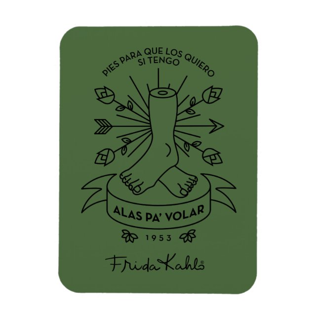 Frida Kahlo | Wings to Fly Magnet (Vertical)