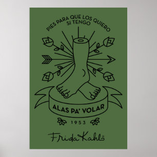 Frida Kahlo Wings to Fly Poster