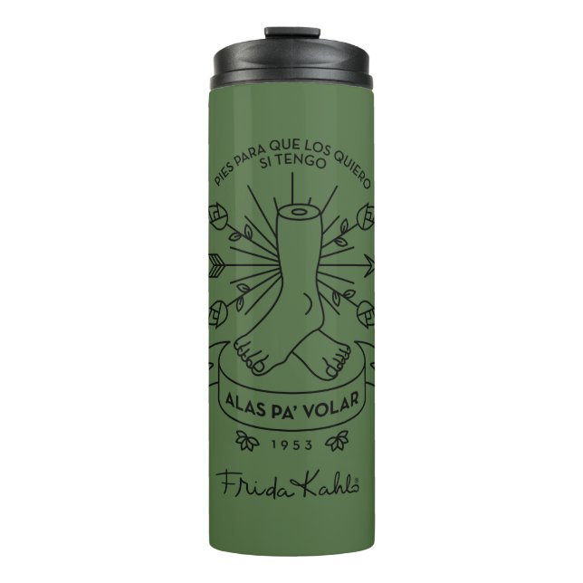 Frida Kahlo | Wings to Fly Thermal Tumbler (Front)