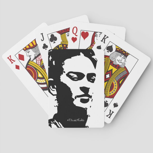 Frida Shadow Portrait Playing Cards (Back)