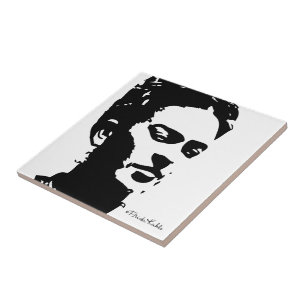 Frida Shadow Portrait Tile