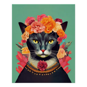 Frida the Cat Poster