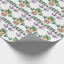Frida x Cacti Matte Wrapping Paper, 30" x 6'