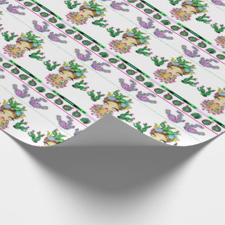 Frida x Cacti Matte Wrapping Paper, 30" x 6' Paper