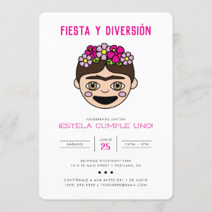 FridaMoji Fiesta y Diversión Invitation