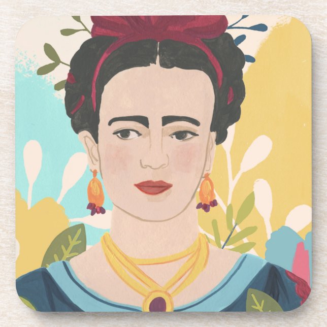 Frida's Garden Collection Coaster (Front)