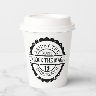Friday 13th paper cups