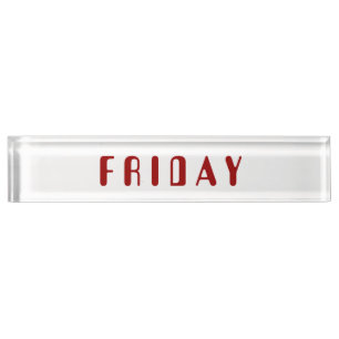 Friday Amelia Desk Nameplate by Janz
