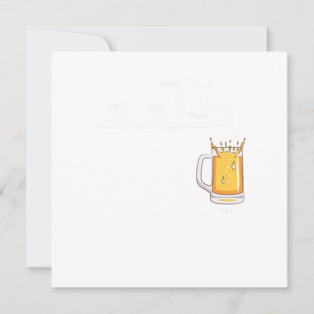Friday Beer Lover Party Weekend Beer Mug Drunk Gif Invitation (Front)