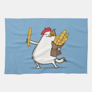 Friday Cat №3 Tea Towel