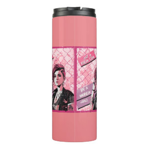 Friday Girl in Monday World. Editable name Thermal Tumbler