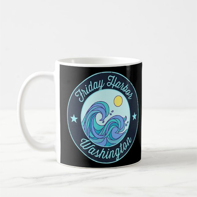 Friday Harbour Wa Washington Souvenir Nautical Sur Coffee Mug (Left)