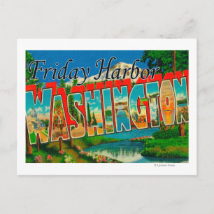 Friday Harbour, Washington - Large Letter Postcard