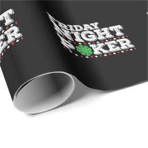 Friday Night Poker Chips Wrapping Paper