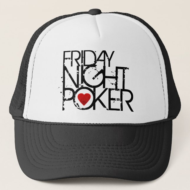 Friday Night Poker Trucker Hat (Front)