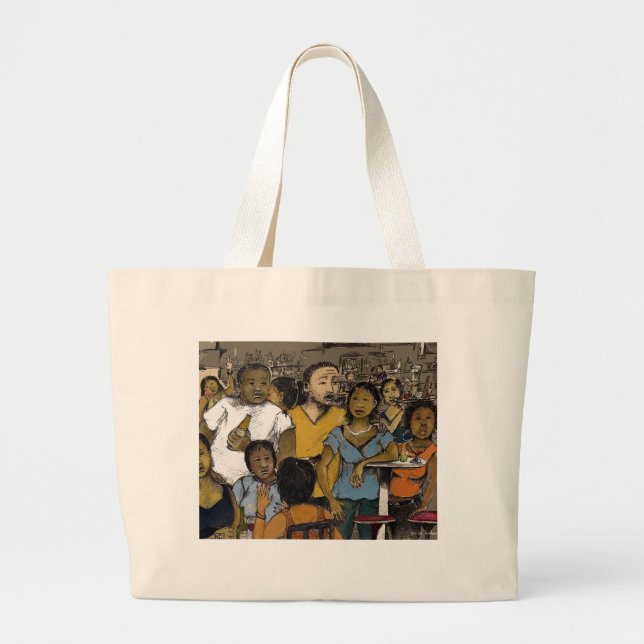 friday nite where's the party? large tote bag (Front)