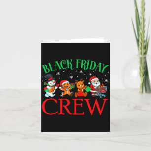 Friday Shopng Crew Christmas Black Shopng Family G Card