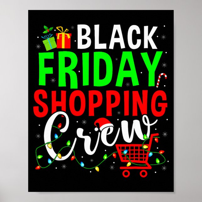 Friday Shopng Crew Christmas Family Shopng Squad  Poster (Front)