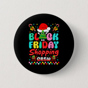 Friday Shopng Crew Christmas Lights Black Shopng F 6 Cm Round Badge