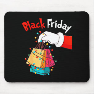 Friday Shopng Squad Christmas Black Shopng Family  Mouse Mat