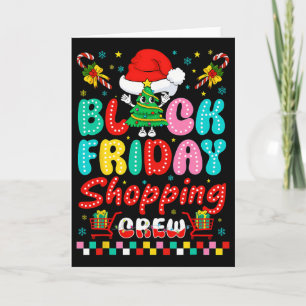 Friday Shopping Crew Christmas Lights Black Shoppi Card
