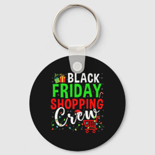 Friday Shopping Crew Christmas Lights Black Shoppi Key Ring