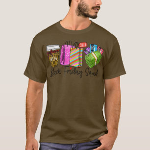 Friday Shopping Squad Christmas Black Shopping Fam T-Shirt