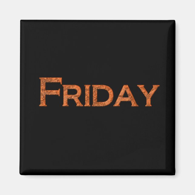 Friday Teaching or Memory Aid Magnet (Front)