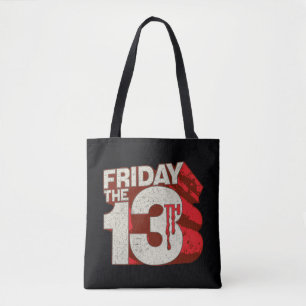 Friday the 13th Bleeding Stacked 3D Logo Tote Bag