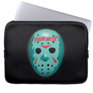 Friday the 13th Blue Hockey Mask Graphic Laptop Sleeve