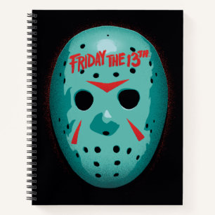 Friday the 13th   Blue Hockey Mask Graphic Notebook