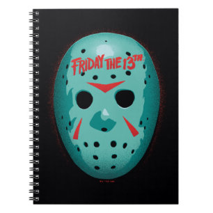 Friday the 13th   Blue Hockey Mask Graphic Notebook