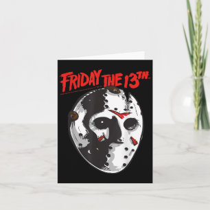 Friday The 13th Halloween Design Mask Art Card