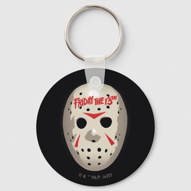 Friday the 13th | Hockey Mask Graphic Key Ring (Front)
