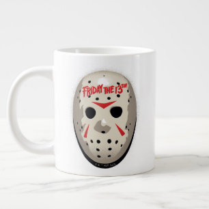 Friday the 13th   Hockey Mask Graphic Large Coffee Mug