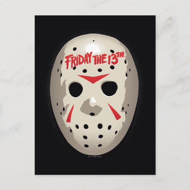 Friday the 13th | Hockey Mask Graphic Postcard (Front)