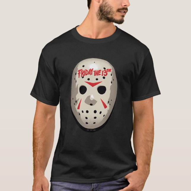 Friday the 13th | Hockey Mask Graphic T-Shirt (Front)