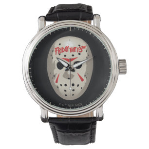Friday the 13th   Hockey Mask Graphic Watch