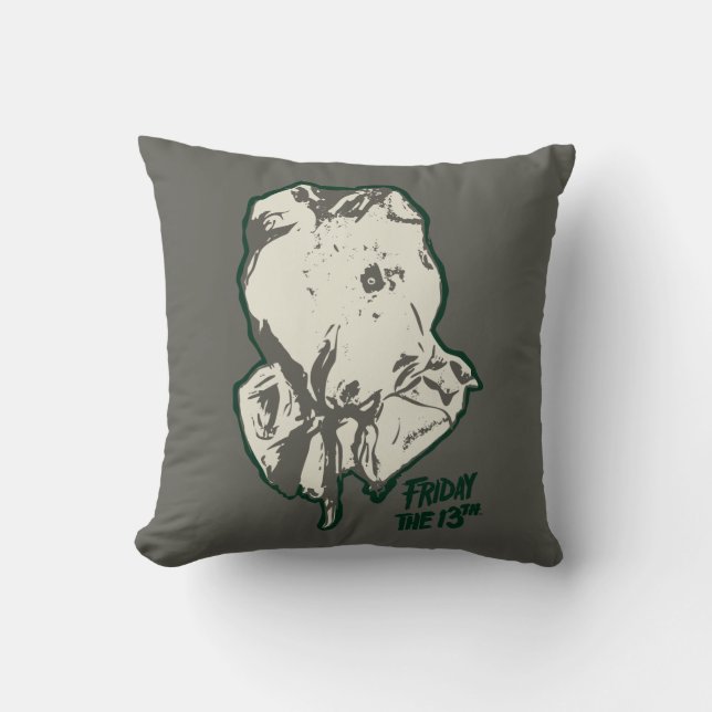 Friday the 13th | Jason Voorhees Burlap Sack Cushion (Front)