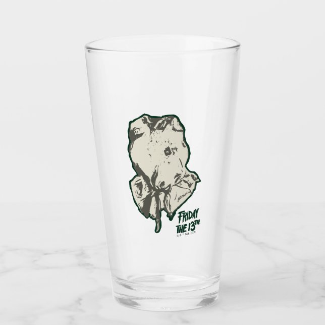 Friday the 13th | Jason Voorhees Burlap Sack Glass (Front)